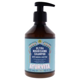 Neem and Reetha Ultra Nourishing Shampoo by AyurVita for Unisex - 10 oz Shampoo