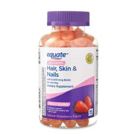 Equate Advanced Hair;  Skin & Nails Gummies Dietary Supplement;  90 Count