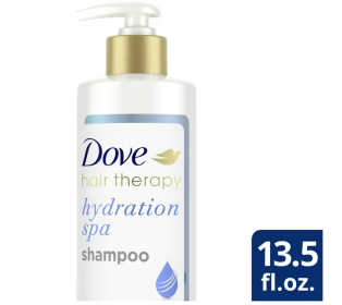 Dove Hydrating Shampoo;  Hair Therapy with Hyaluronic Serum for Dry Hair;  13.5 fl oz