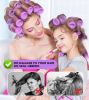 Jumbo Hair Rollers; 32 Packs Large Hair Rollers for Long Medium Short Hair; 4 Size Self Grip Hair Rollers for Women Curls at Home (8âˆšÃ³Extra Jumbo +8âˆšÃ³