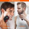 Electric Shaver Razor for Men IPX7 Waterproof Beard Trimmer 3D Rechargeable Painless Rotary Shaver with Pop up Trimmer 2 in 1 Electric Shaver