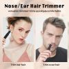 Ear and Nose Hair Tmmer for Men and Women-2020; Professional & Painless Nose Hair Clipper / Remover with Stainless Steel Blad & IPX7 Waterproof System